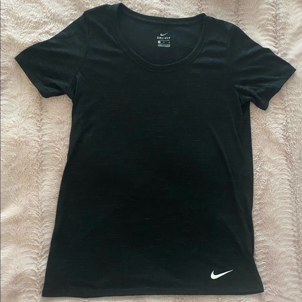 Nike Dri Fit T-Shirt, Heathered Black, Size Medium